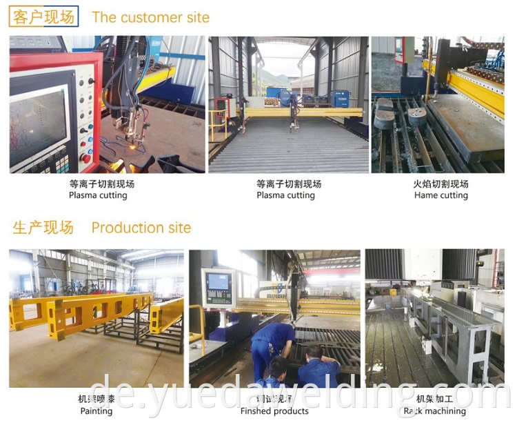 Yueda CNC Powermax Plasma Flame Gantry Schneidmaschinenpreise für Metallplatte